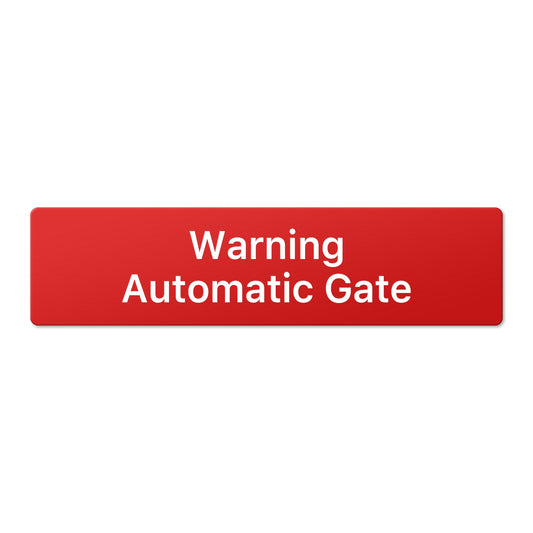 Warning Automatic Gate