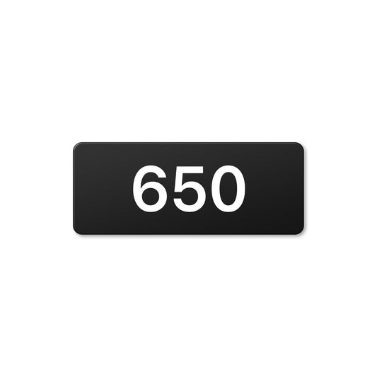 Numeral 650