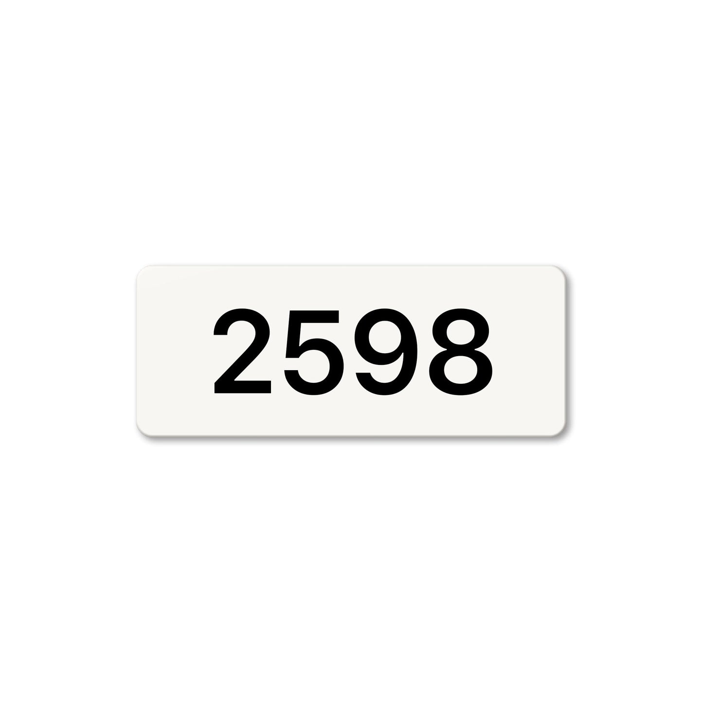 Numeral 2598