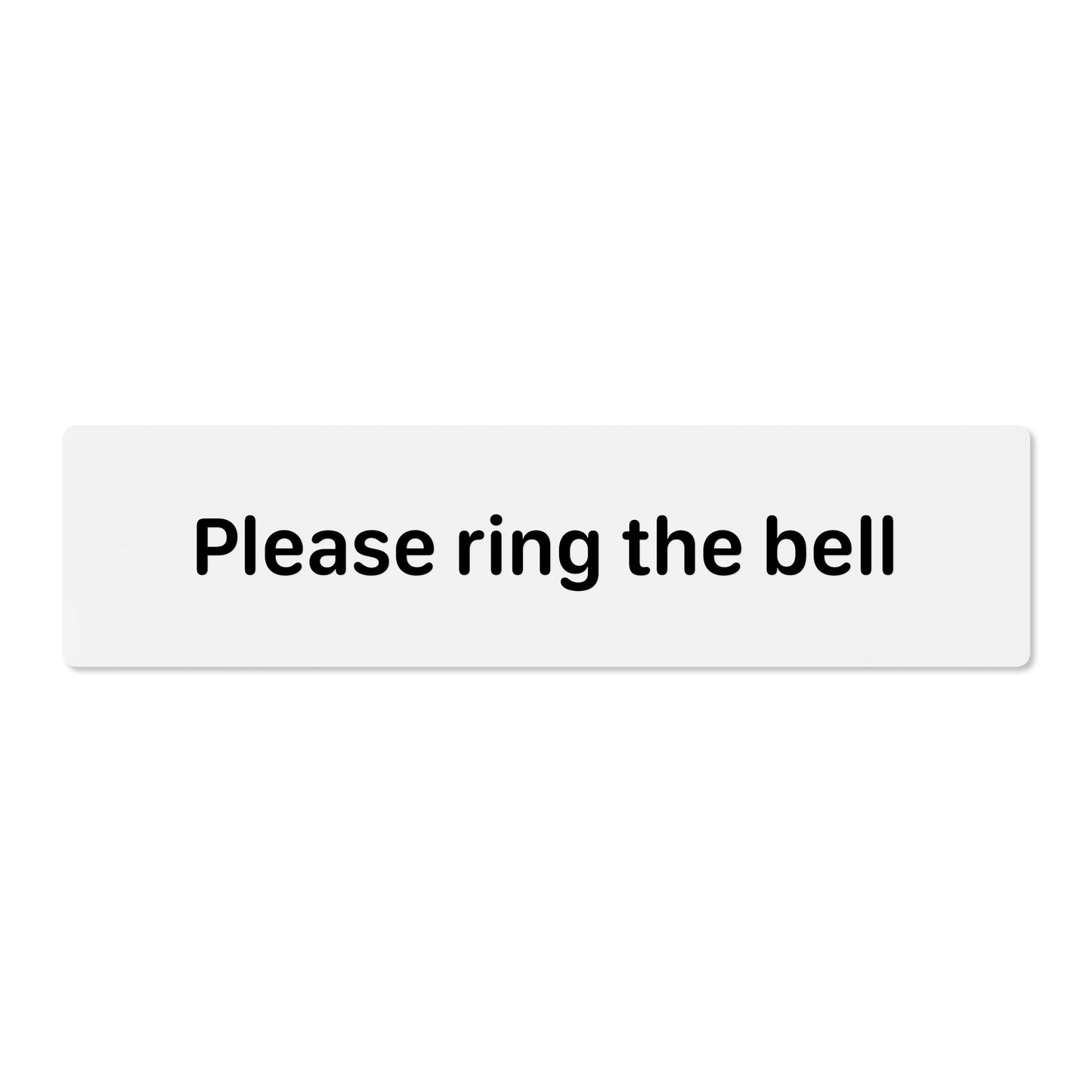 Please ring the bell