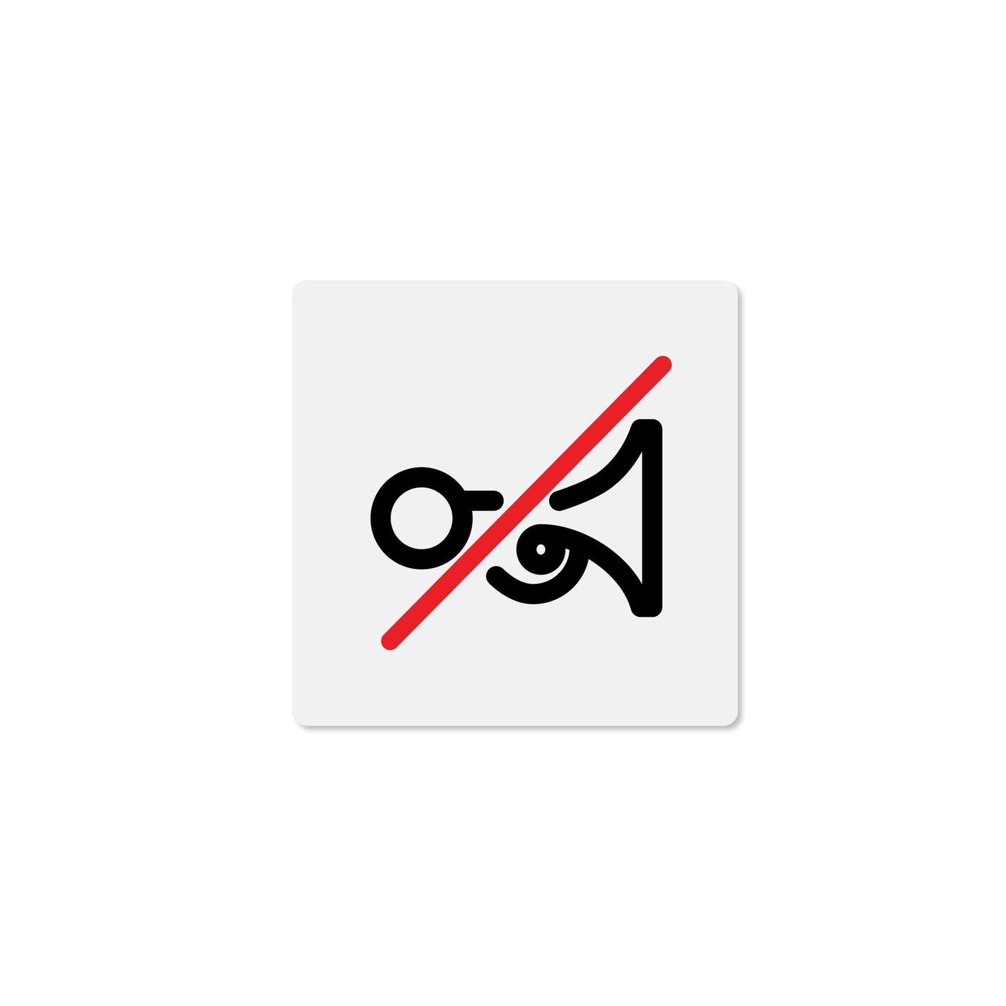 No Horn Allowed (Pictogram)
