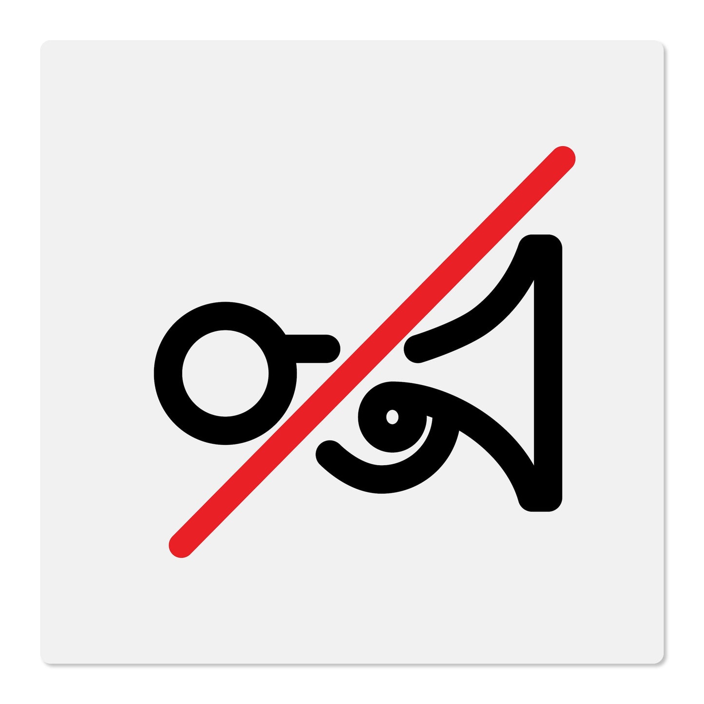 No Horn Allowed (Pictogram)