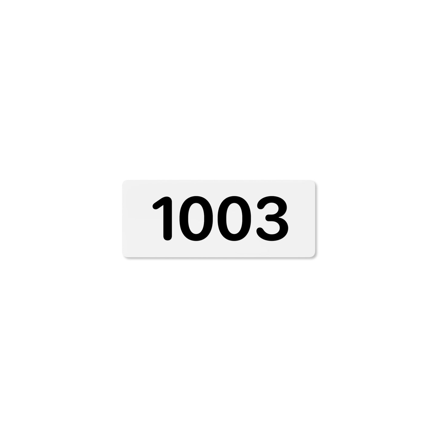 Numeral 1003