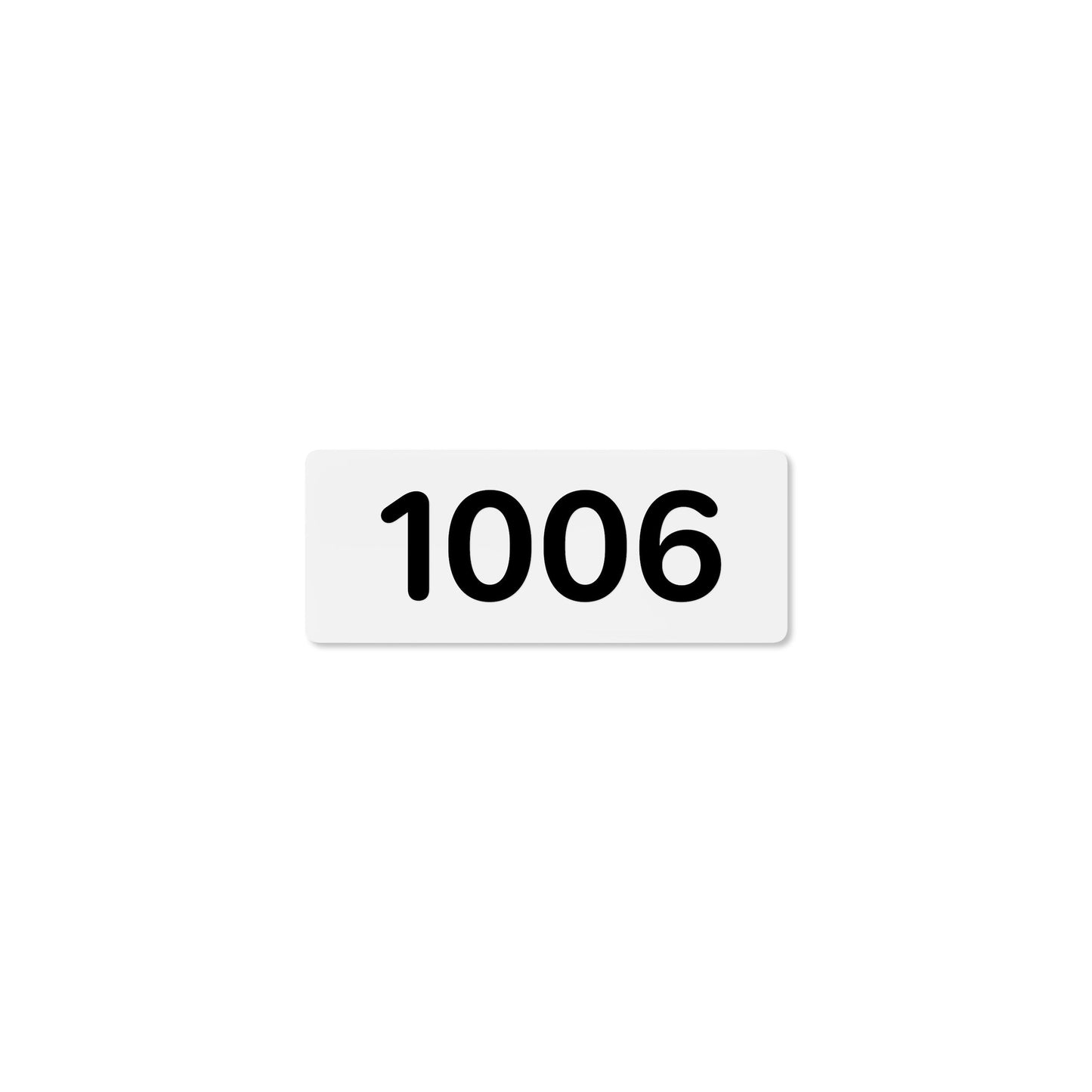 Numeral 1006