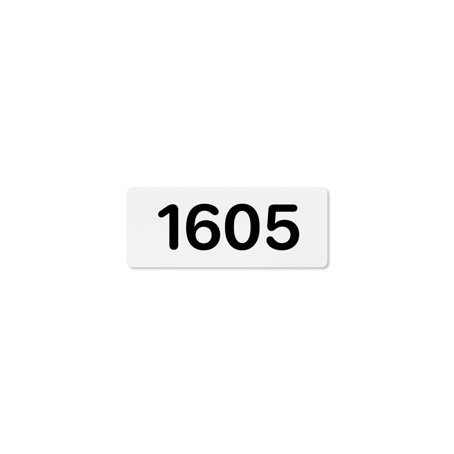 Numeral 1605