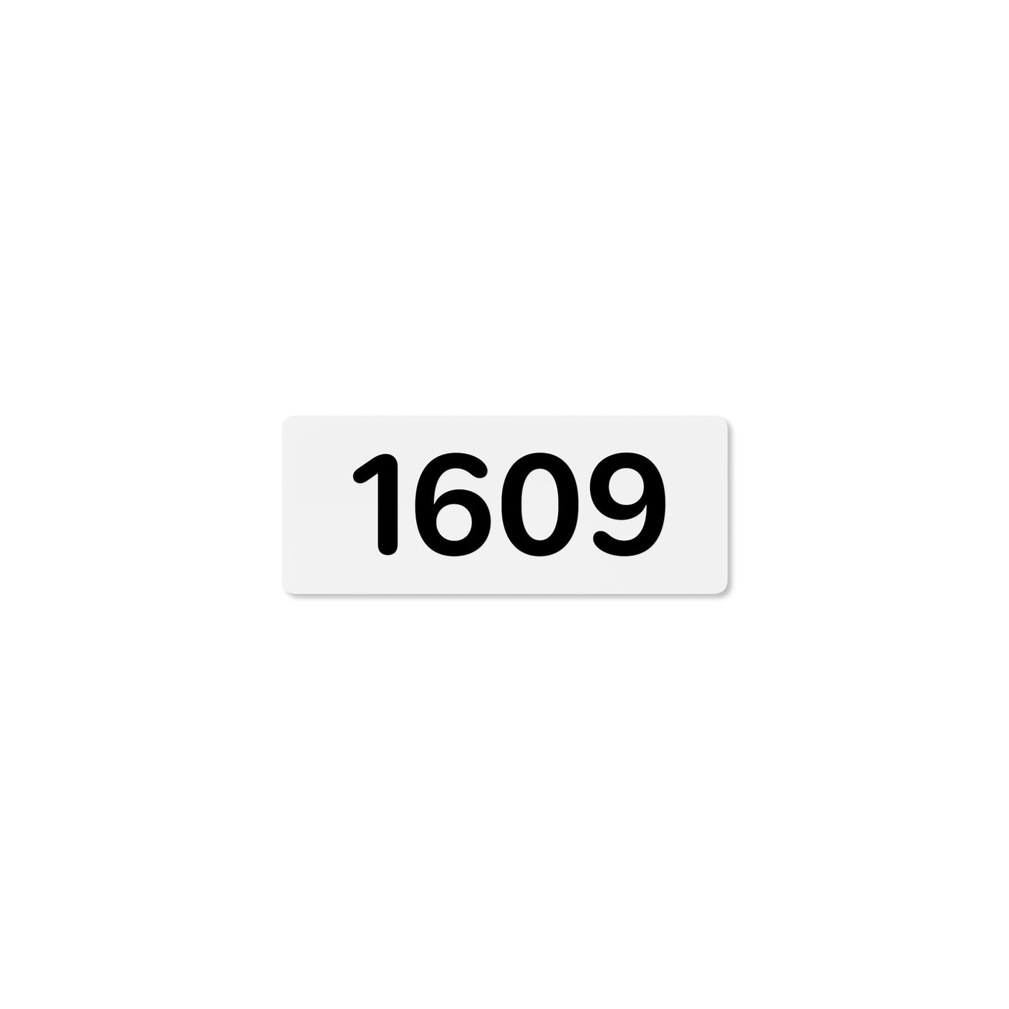 Numeral 1609