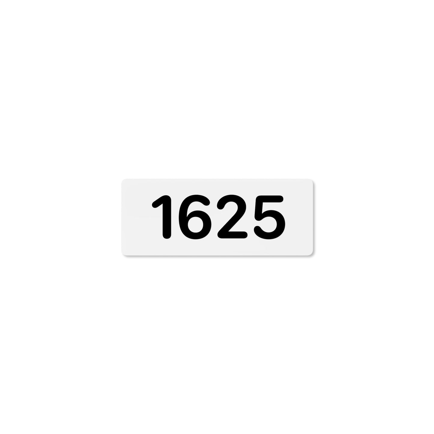 Numeral 1625