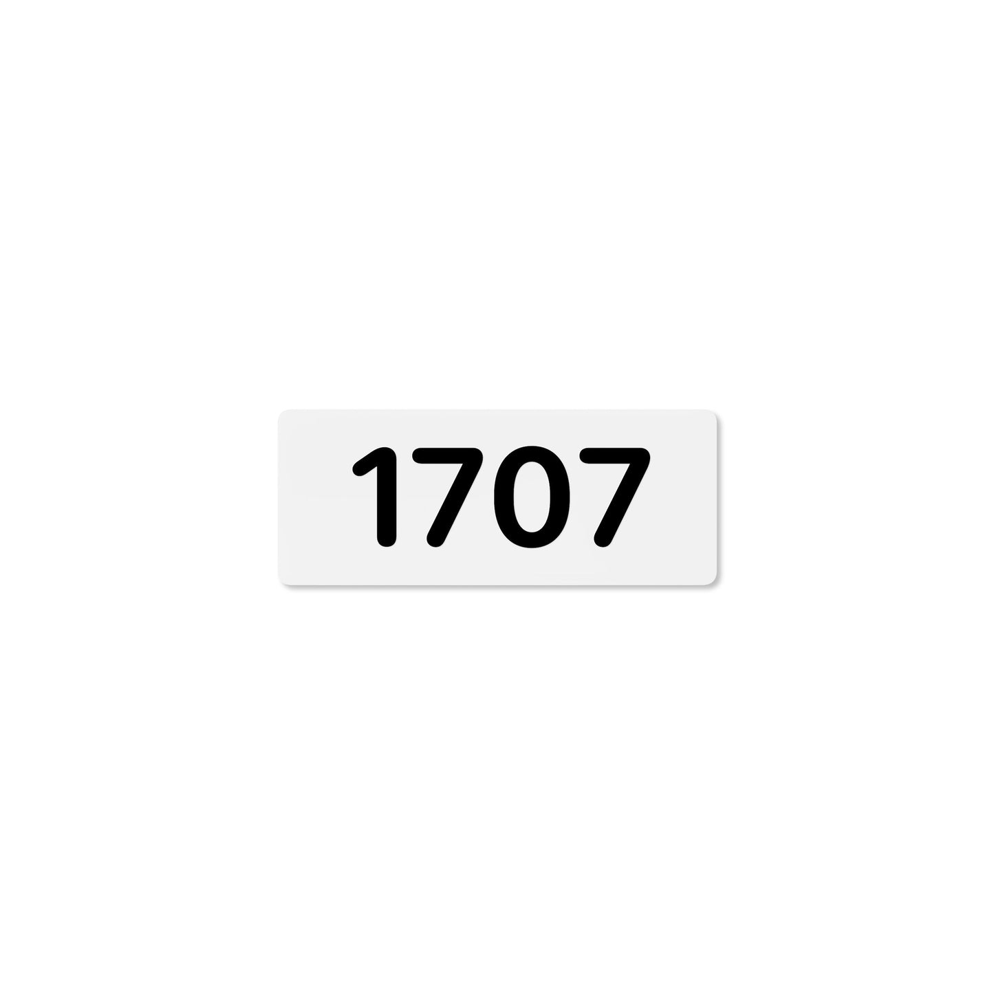 Numeral 1707