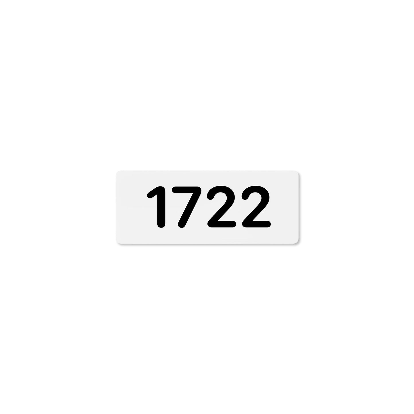Numeral 1722