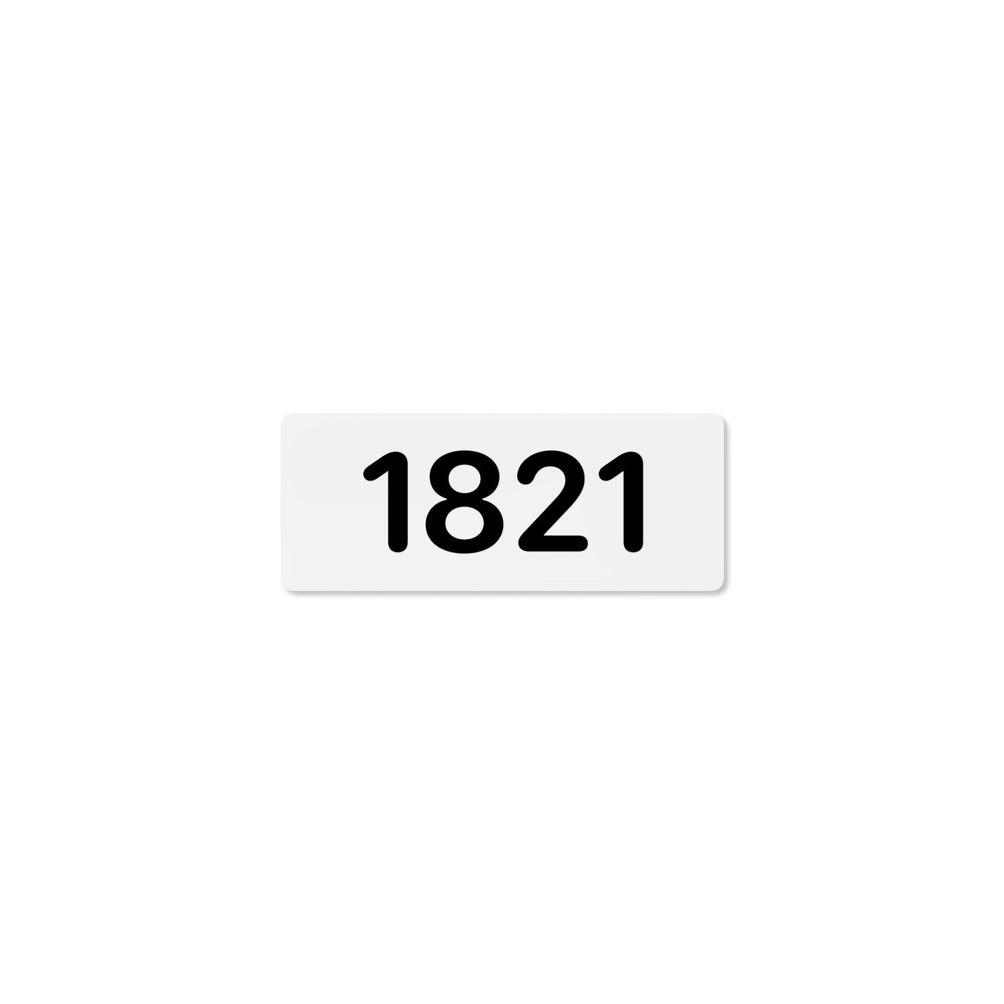 Numeral 1821