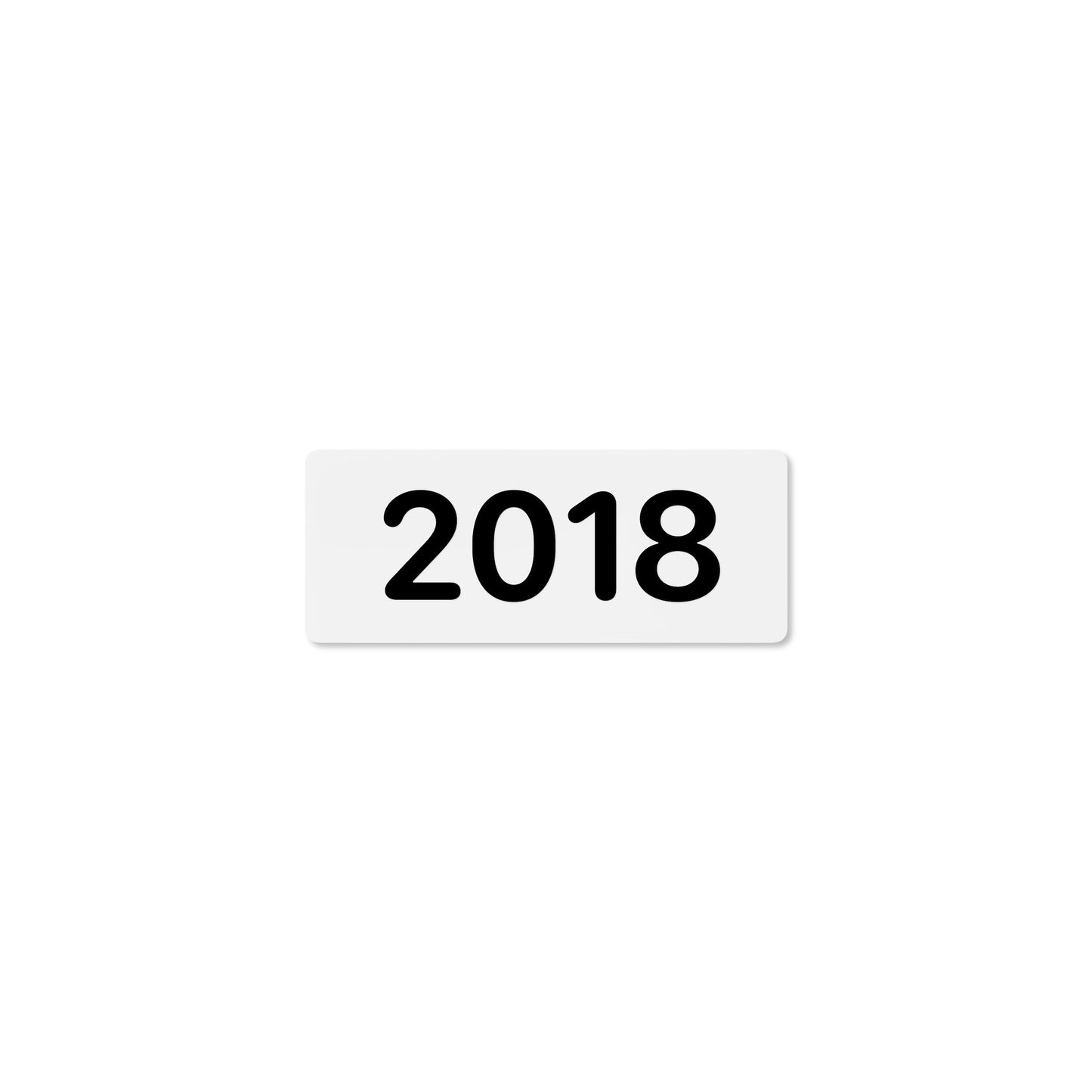 Numeral 2018