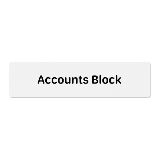 Accounts Block